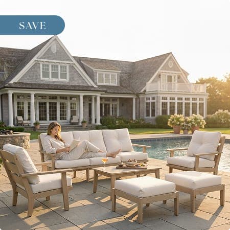 POLYWOOD Lakeside 6-Piece Lounge Sofa Set