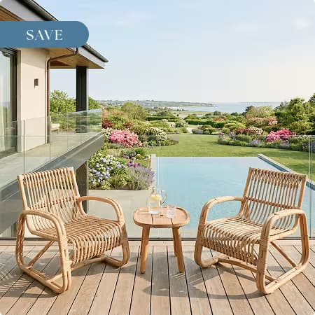 Cane-line Royal/Curve 3-Piece Lounging Set